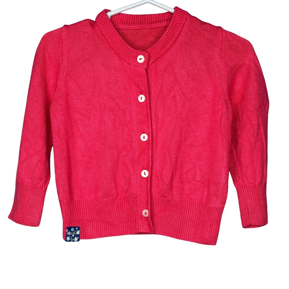 Kickee Pants Pink Orange Bamboo Sweater 12-18 months